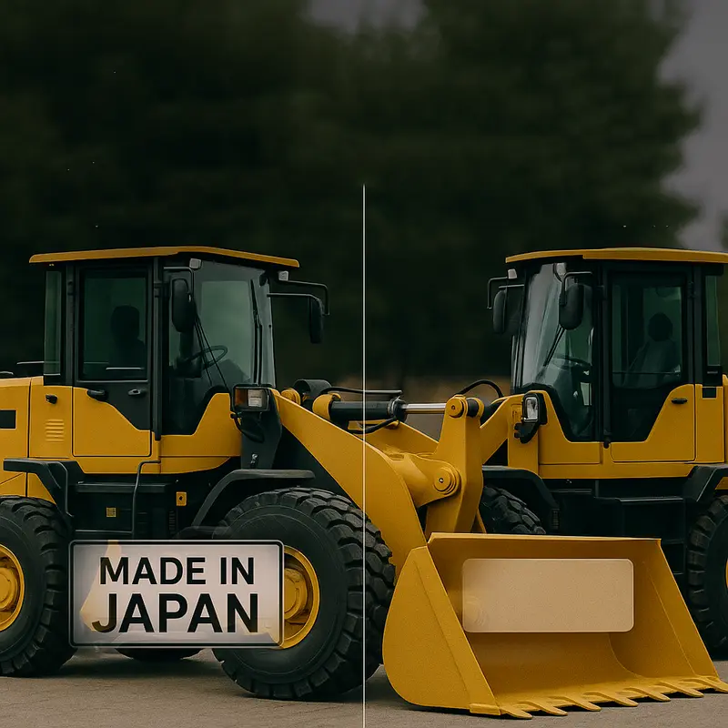 Fake label on loader